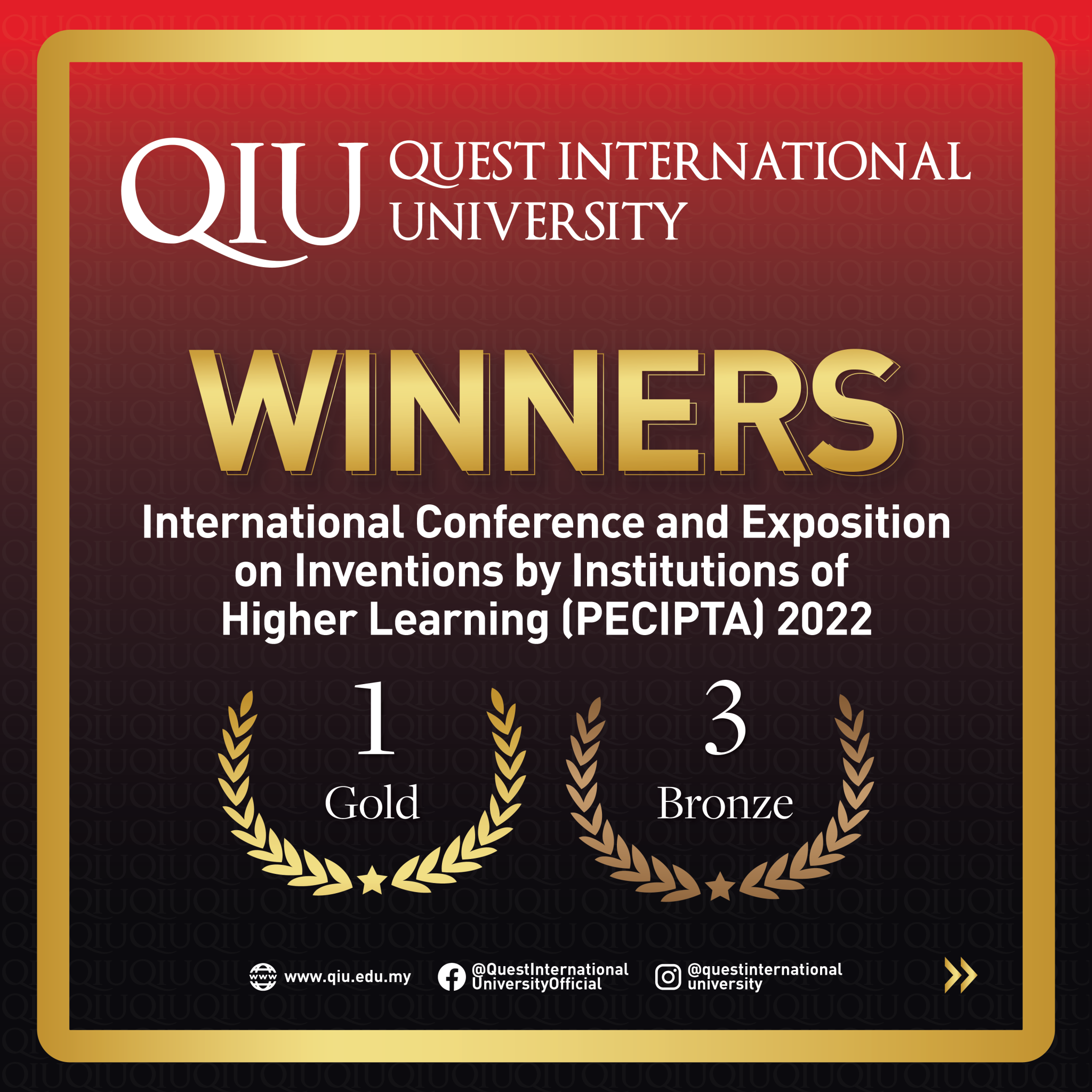 QIU Academics Win Gold, Bronze at International Inventions Conference ...