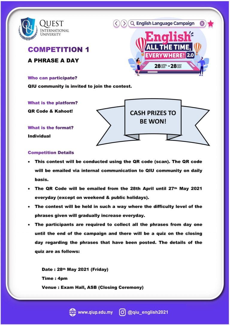 Competition 1 - A Phrase A Day