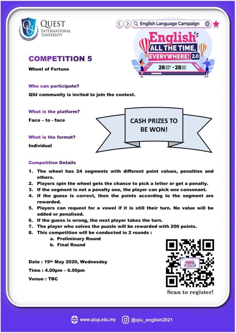 Competition 5 - Wheel of Fortune