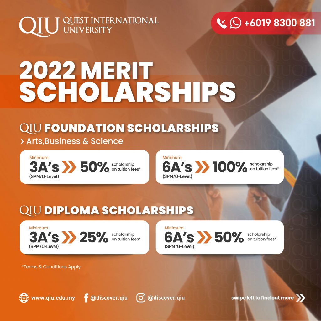 scholarships for foundation and diploma in malaysia 