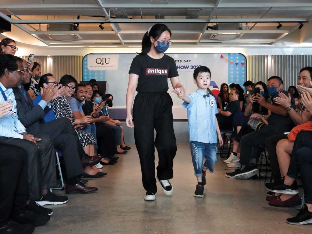 students with special needs participating in an inclusive fashion show